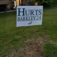 Load image into Gallery viewer, Hurts Barkley 24 Philadelphia Eagles yard signs
